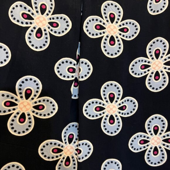 Crown and Ivy Navy Print Dress, Bell Sleeves, Mini, Size L - Picture 4 of 7